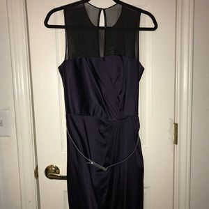 Donna Morgan purple satin dress
